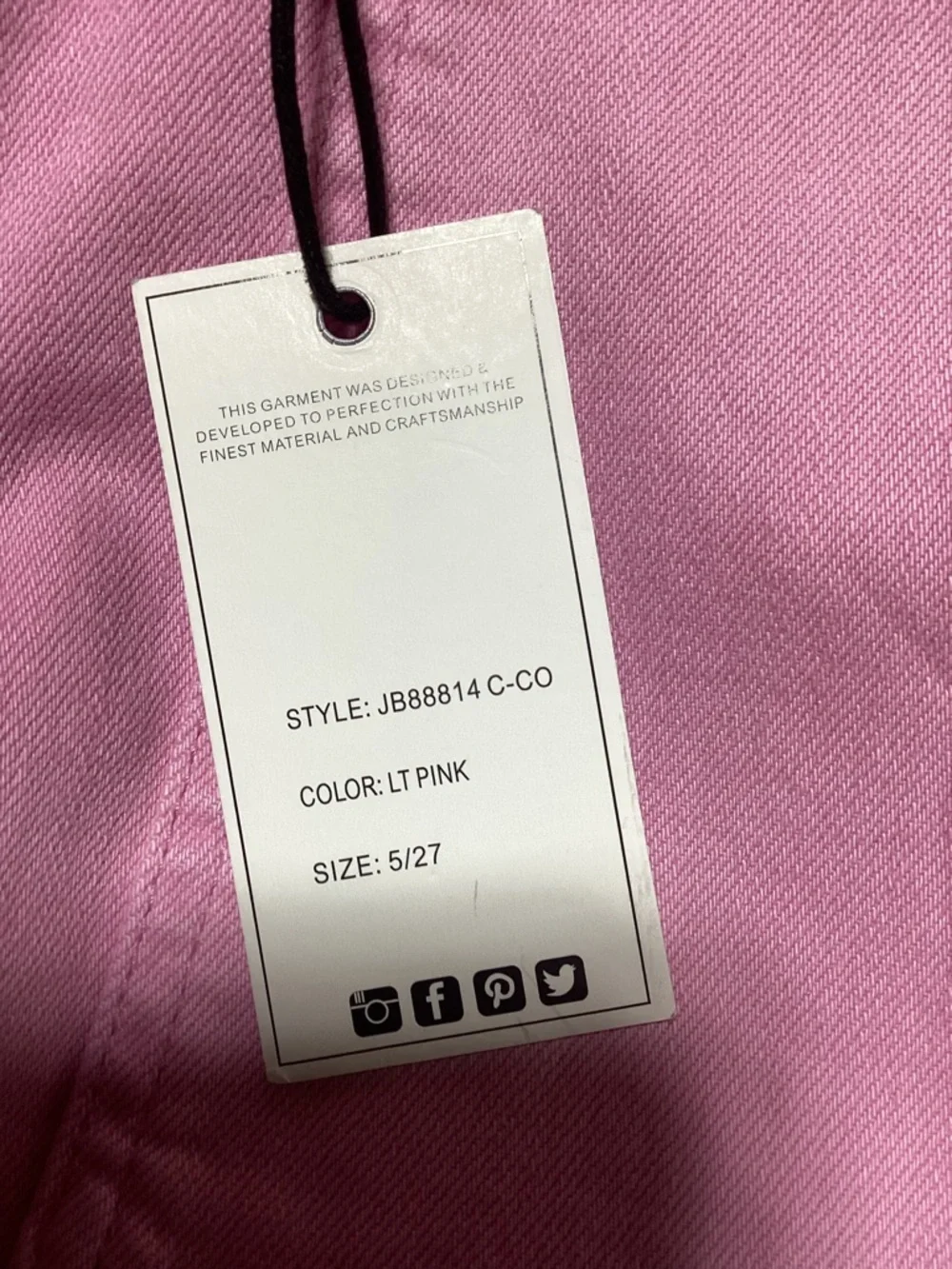 Judy Blue Light Pink High-Rise Jogger Jeans